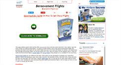 Desktop Screenshot of bereavement-flights.com